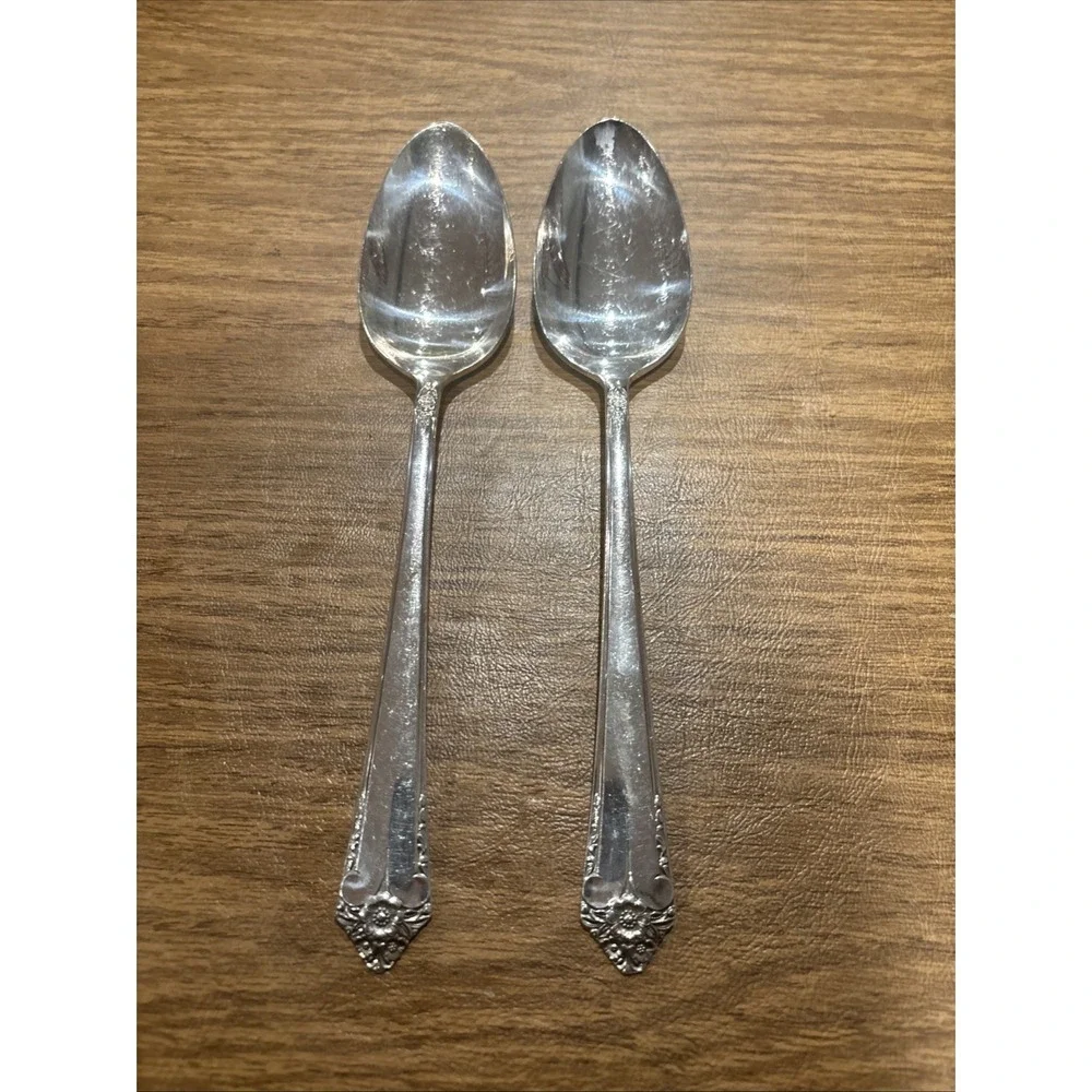 Rogers Bro STARLITE Pattern Reinforced Plate IS Flatware 1950's - 64 Pcs.